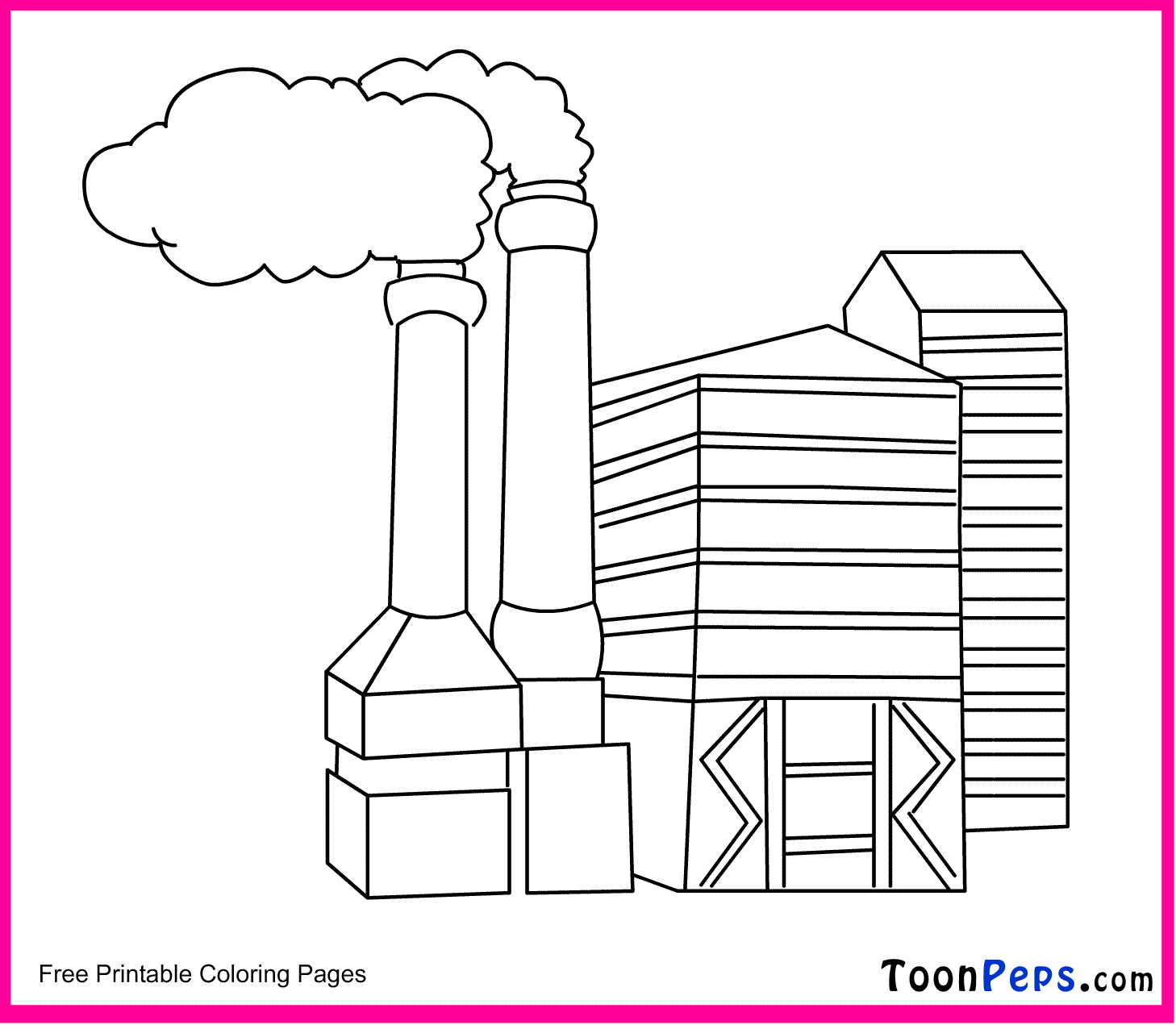 factory coloring pages - photo #1