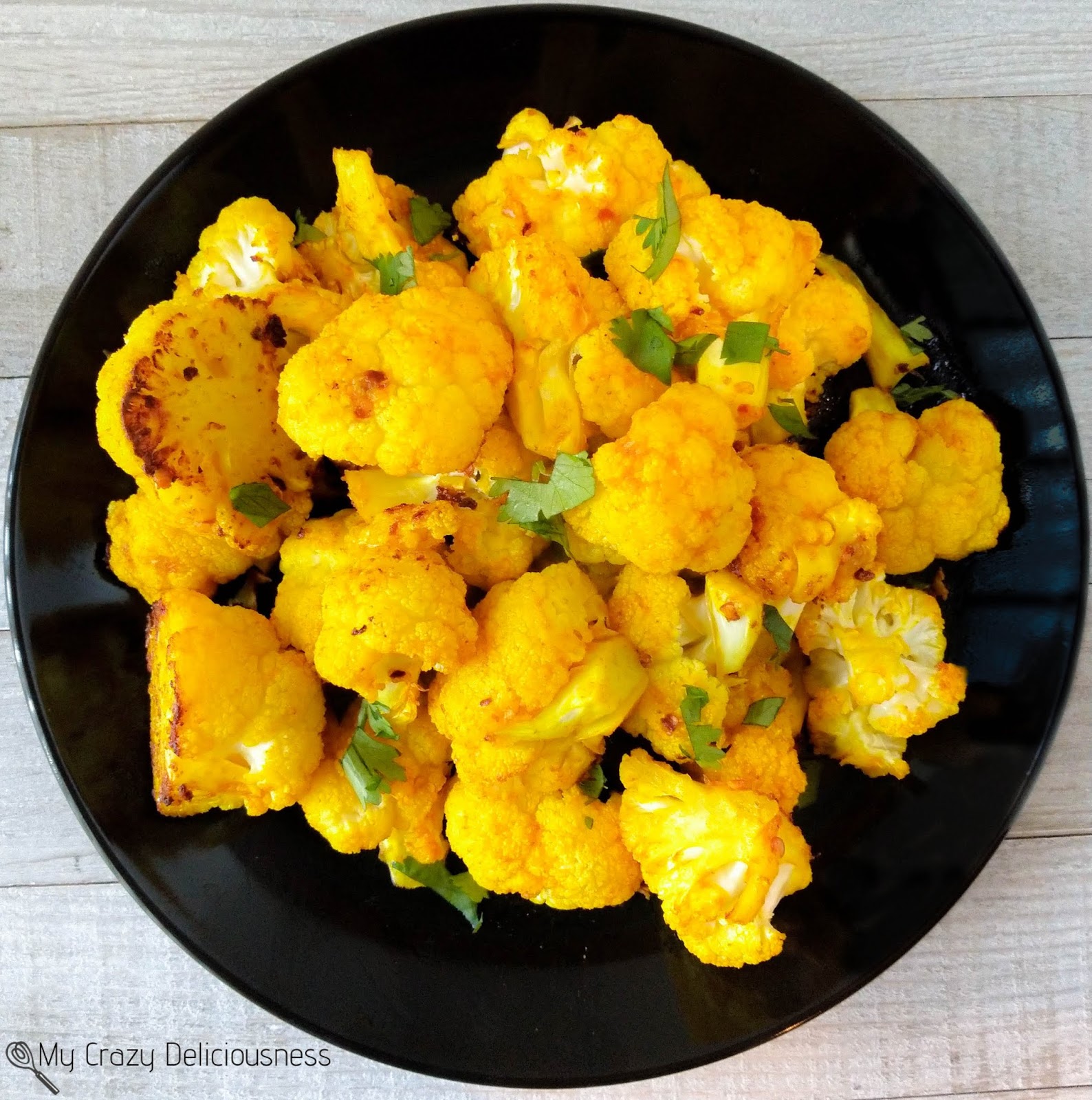Crazy Deliciousness Turmeric Roasted Cauliflower