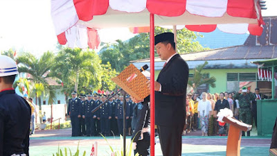 HUT RI Ke 74 Wagub Kandouw Serahkan Remisi Bagi Napi se-Sulut