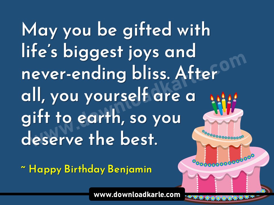 Happy Birthday Benjamin Cake Images