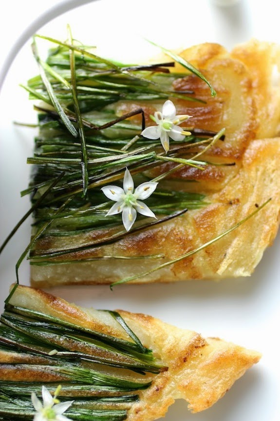[Korean Recipes] Buchu Jeon Garlic Chive Blossom Pancake All Asian