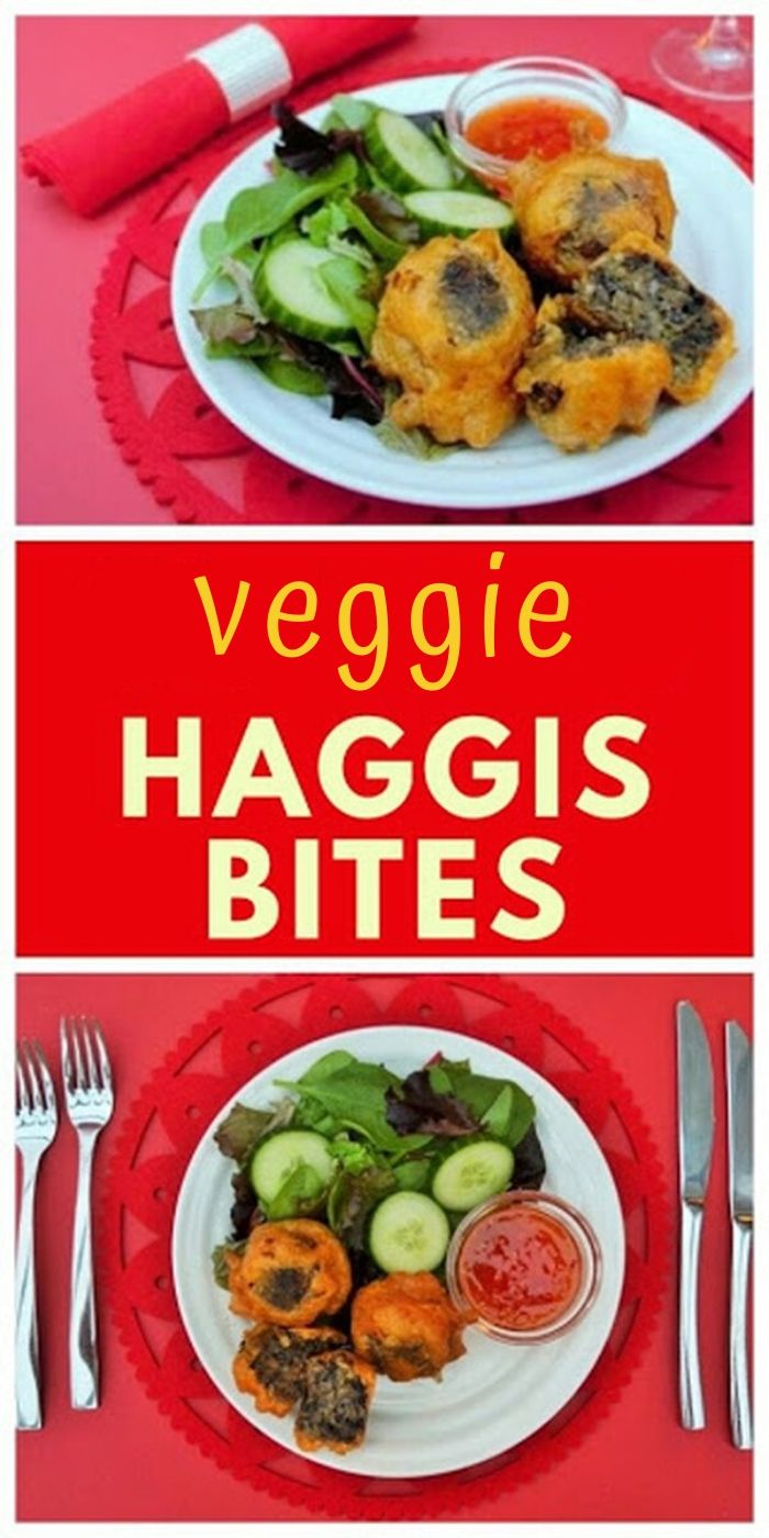 Vegan Beer Battered Haggis Bites Tinned Tomatoes