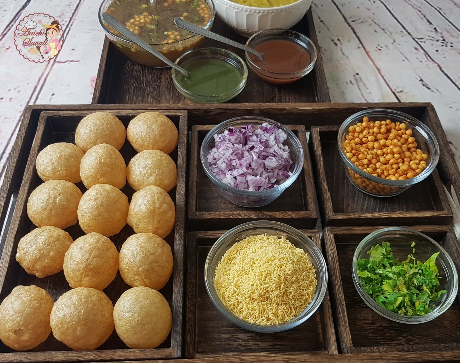 Air Fryer Panipuri Panipuri and Ragda in the Instant Pot Aaichi Savali