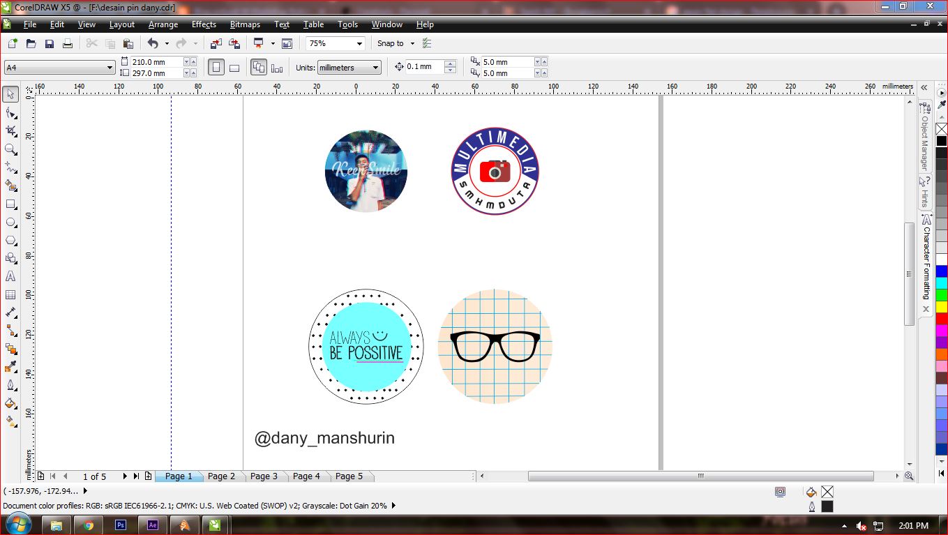Membuat Pin Sederhana