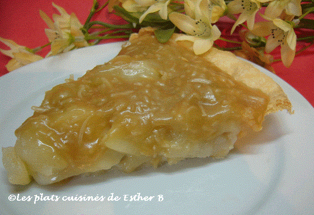 Les Plats Cuisines De Esther B Tarte Aux Pommes Et Sucre A La Creme