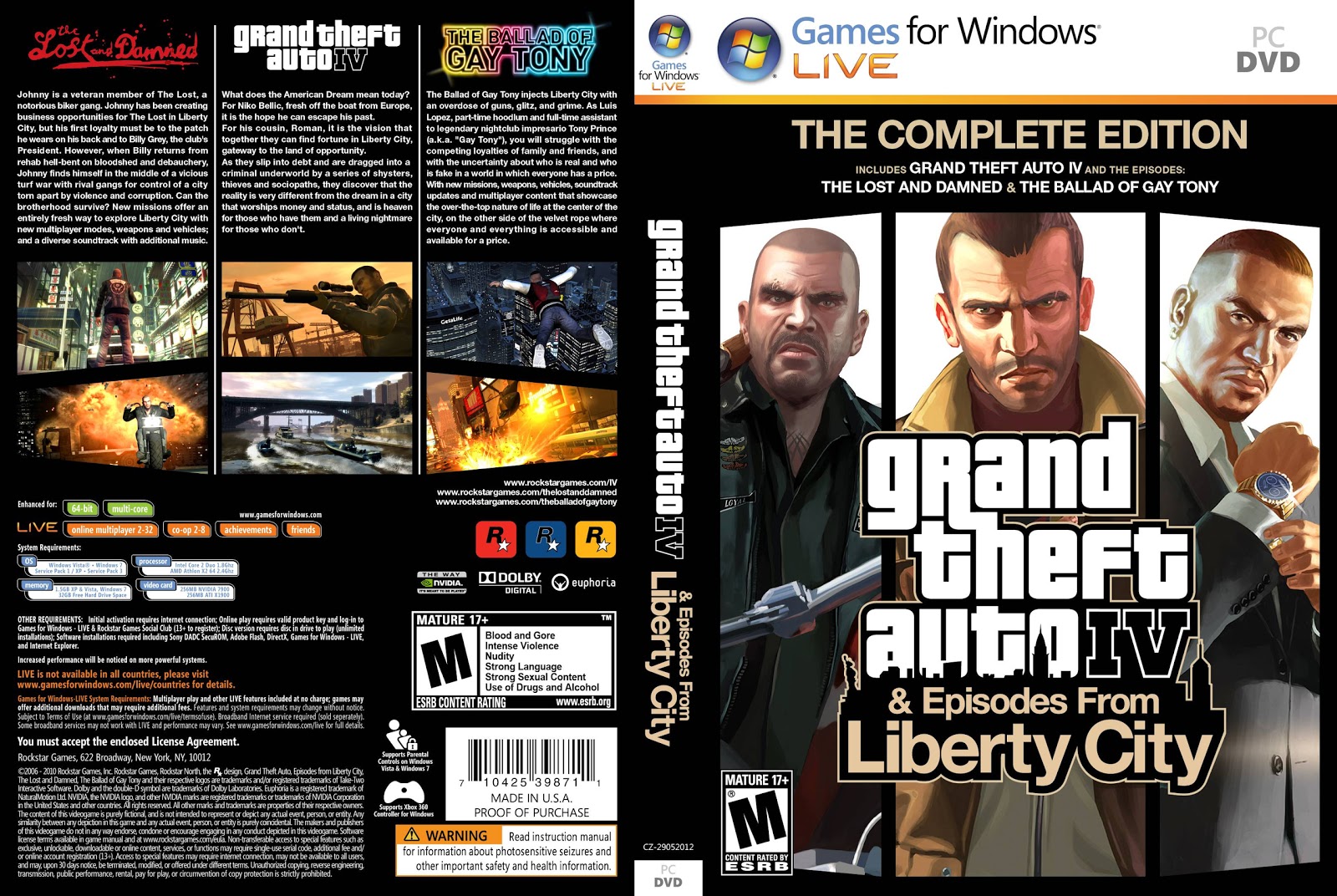 Capas De Filmes Grand Theft Auto (GTA) IV & Episodes From Liberty City jpg (1600x1072)
