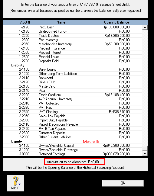 Langkah Langkah Mengisi Neraca Saldo Awal Di Myob Kak Raffi