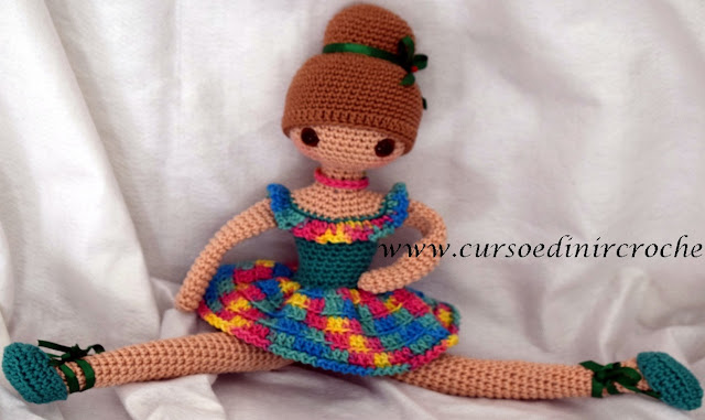 Amigurumi Bichinhos e Bonecas em Crochê Curso Iniciantes ao Avançado com Edinir Croche Online Facebook Youtube Instagram Pinterest passo a passo