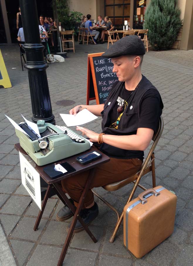 Portland’s Typewriter Troubadour