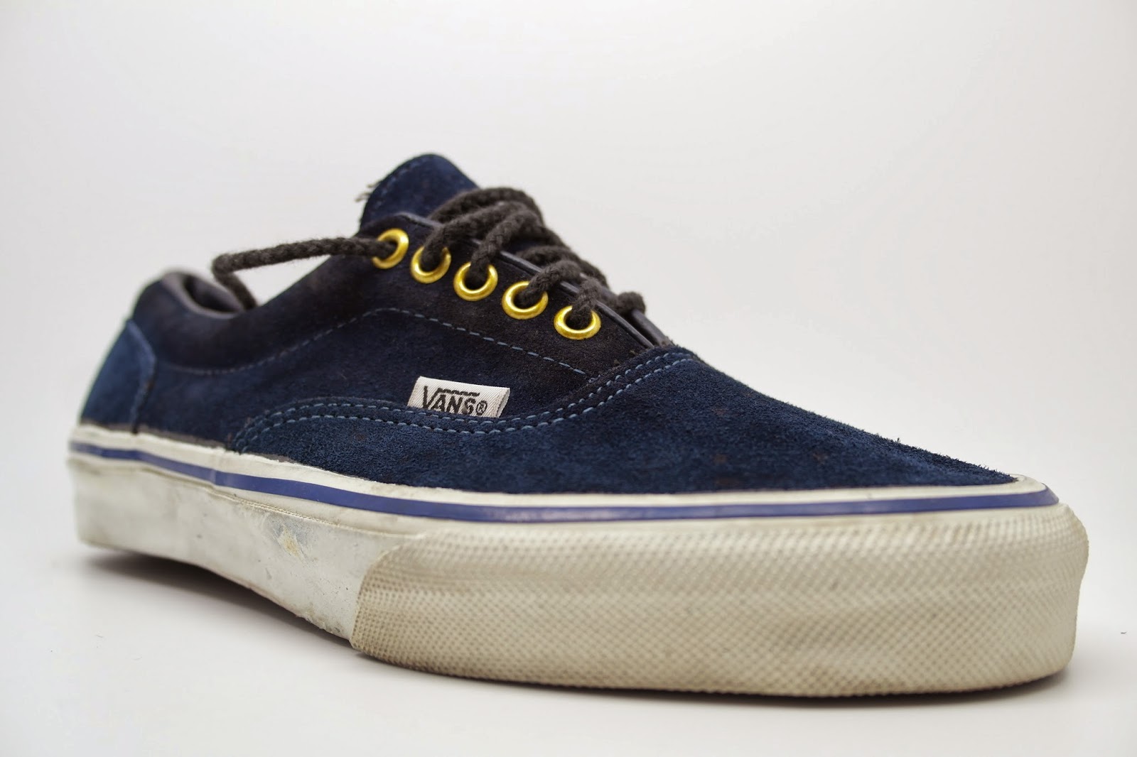 theothersideofthepillow: vintage VANS style #95 ERA navy suede MADE IN ...