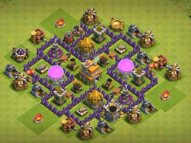 Base Town Hall 6 Clash of Clans Trophy