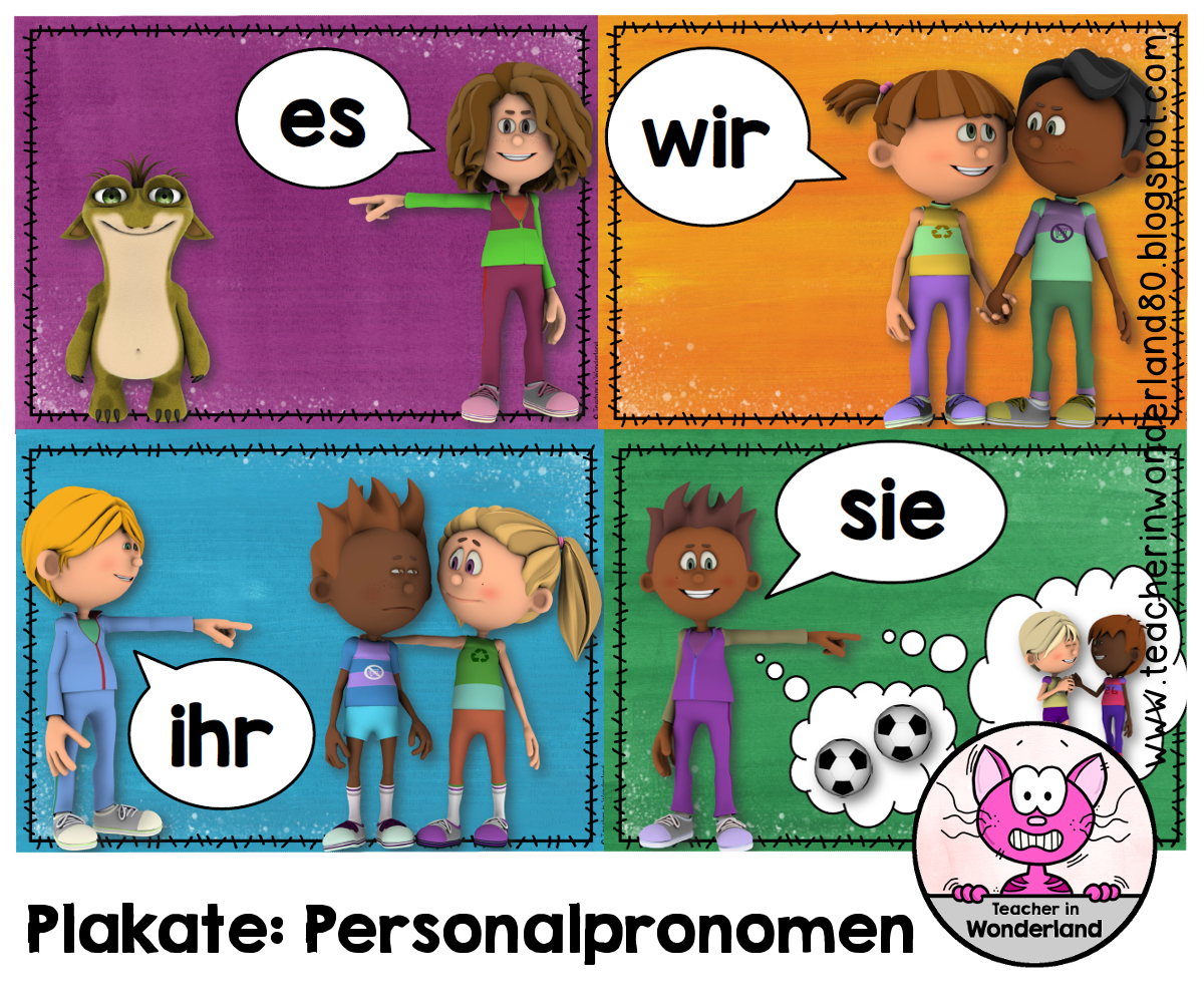 Ich Du Er Sie Es Auf Englisch Bilder Zu Ich Du Er Sie Es Wir Ihr Sie Englisch