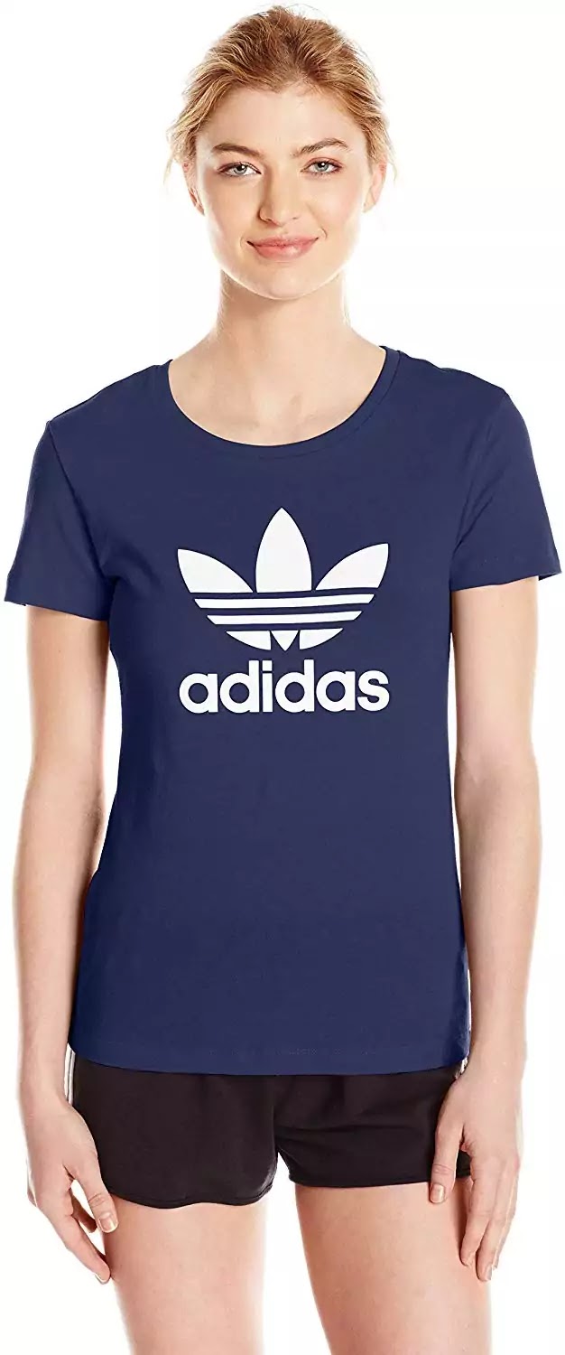 adidas trefoil tee womens