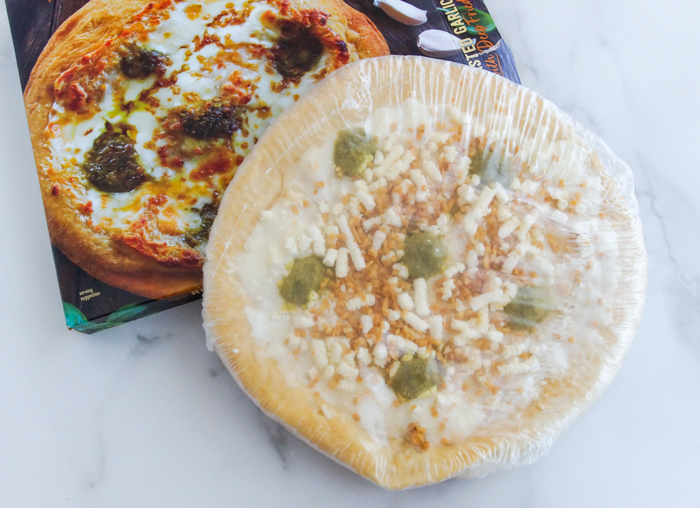 Trader Joe's Roasted Garlic and Pesto Pizza with DeepFried Crust