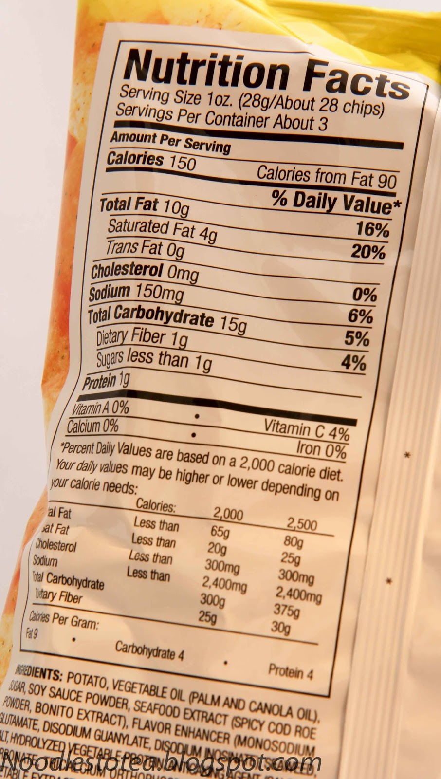 Noodles To Tea Calbee Seaweed & Salt chips