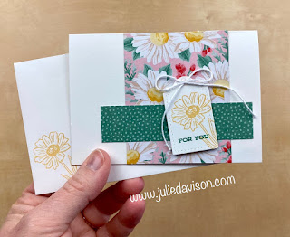 Stampin' Up! Trio of Tags Flower Notecards ~ Four Season Floral ~ www.juliedavison.com #stampinup