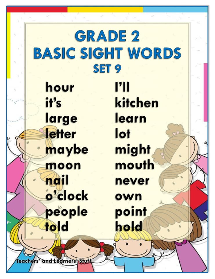 Basic Sight Words (grade 1 6) Free Download Deped Click 1) - Vrogue