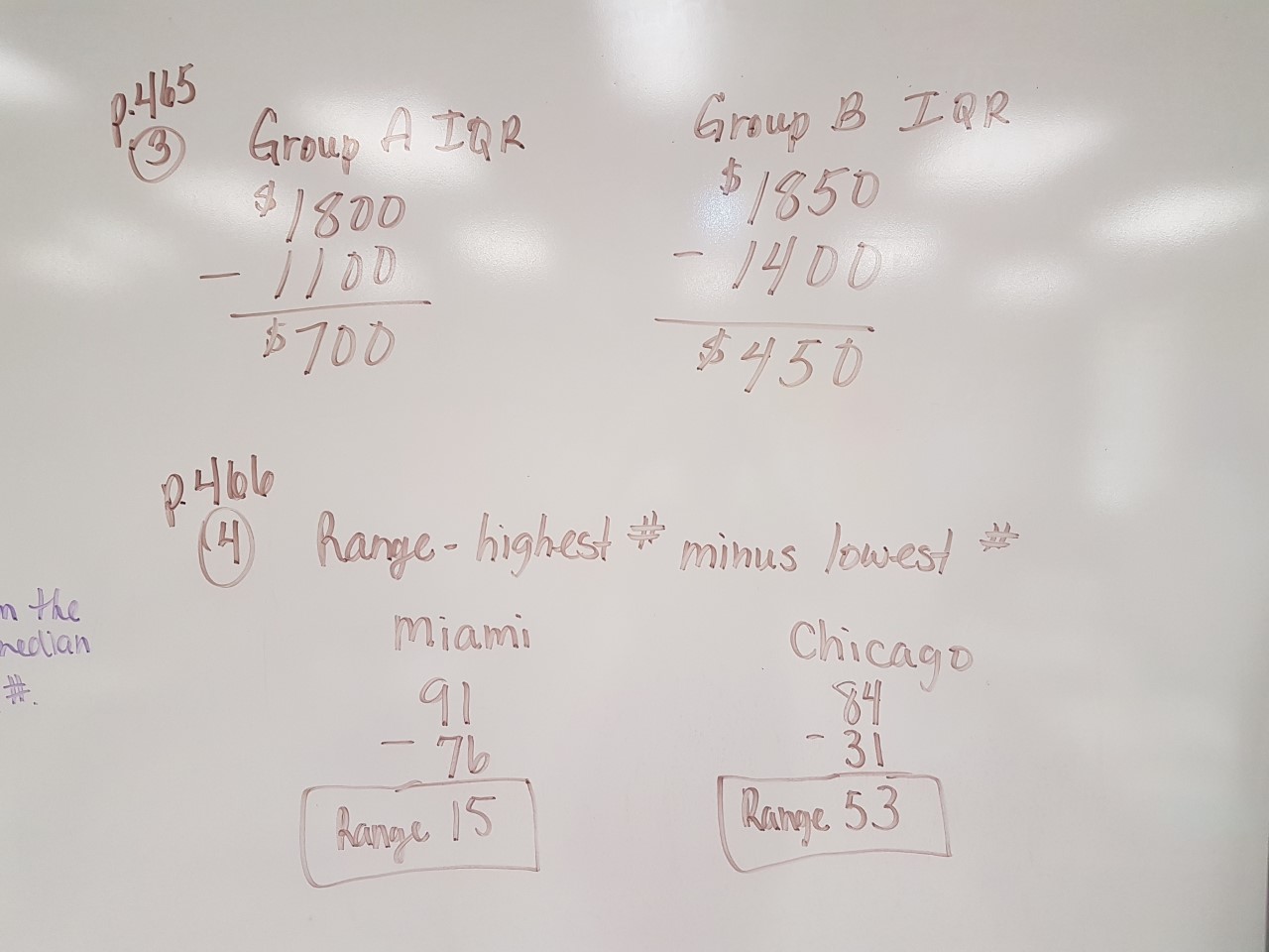 Mrs. Negron 6th Grade Math Class: Lesson 16.3 Box Plots