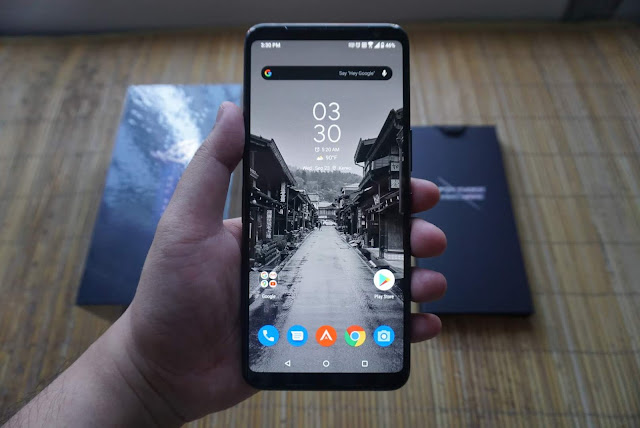 sisi depan asus rog phone 3 layar asus rog phone 3