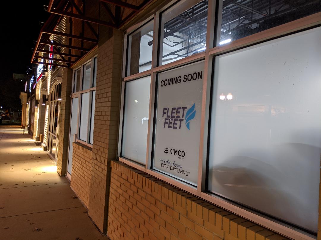 Sam Eig Fleet Feet coming soon to the Kentlands