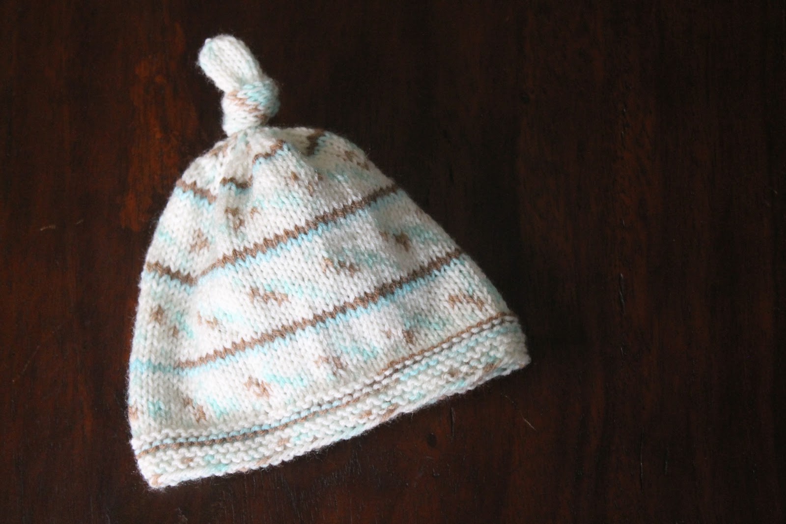 Cookin' & Craftin' Top Knot Baby Hat