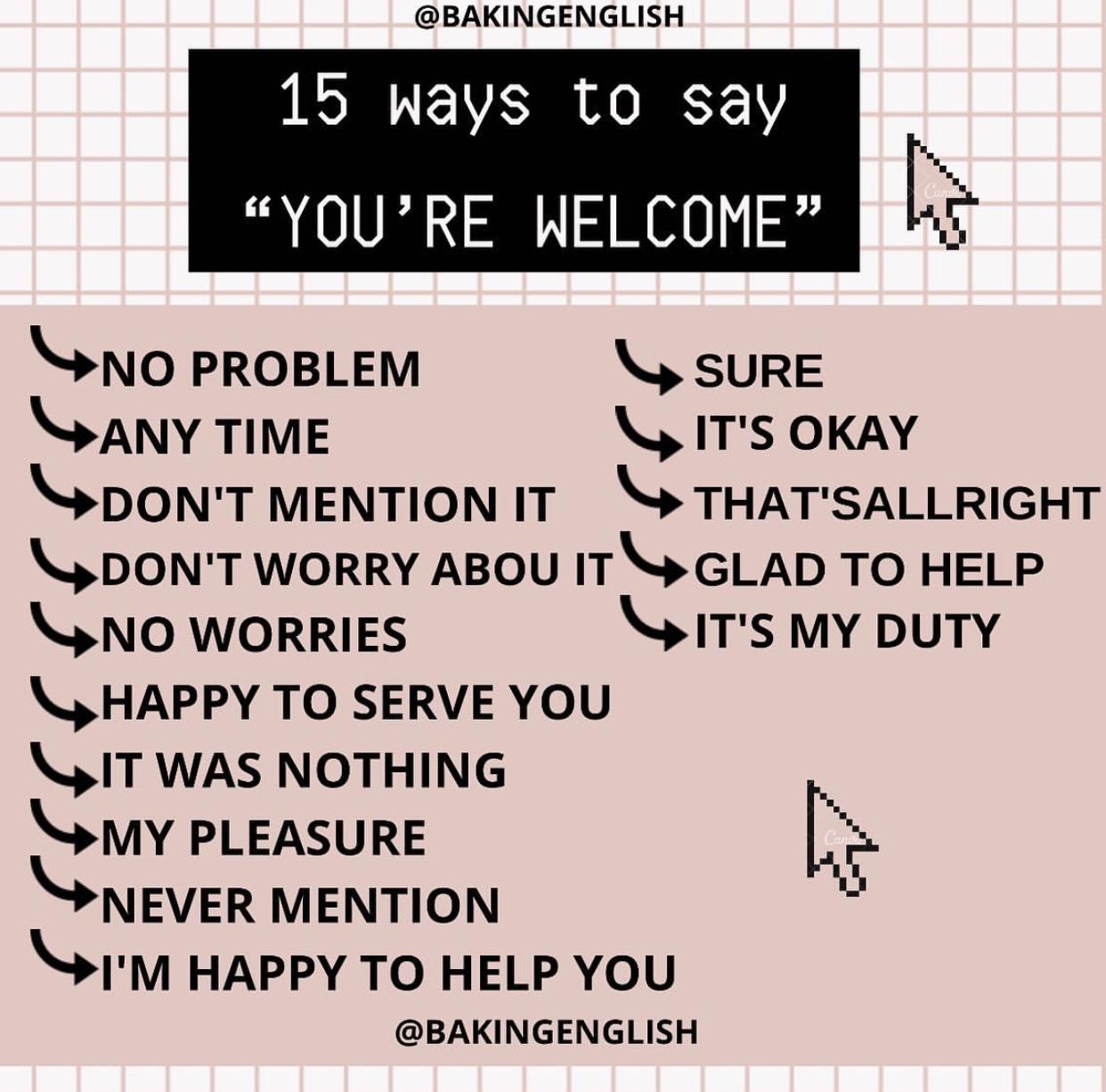 Diferentes formas de decir "YOU'RE en Inglés.