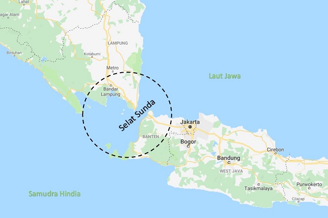 Letak Selat Sunda Dan Karakteristiknya Geologinesia