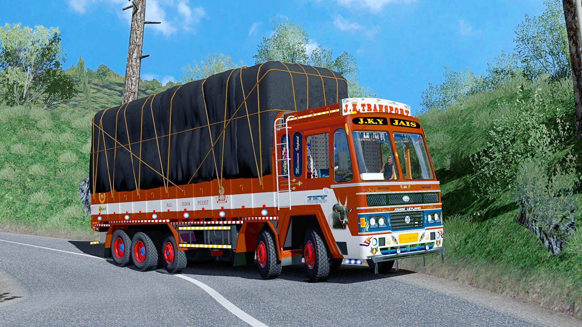 JK ASHOK LEYLAND LORRY MOD FREE [V 1.31 TO 40]