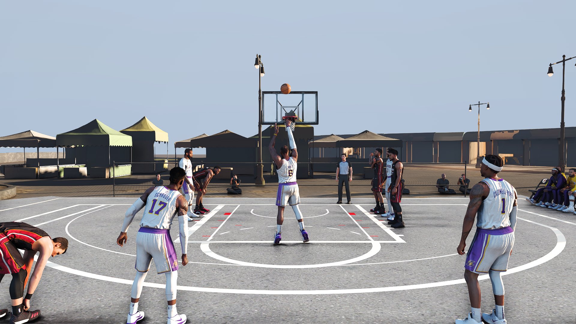 NBA 2K21 New Floor Model on Outdoor Stadium by Psamyou'l