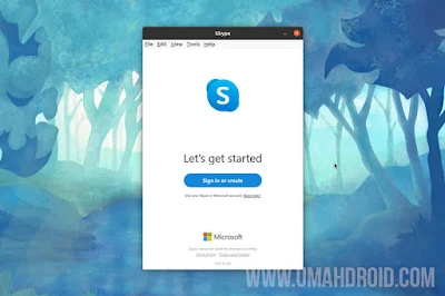 Screenshot Run Skype Ubuntu Terbaru