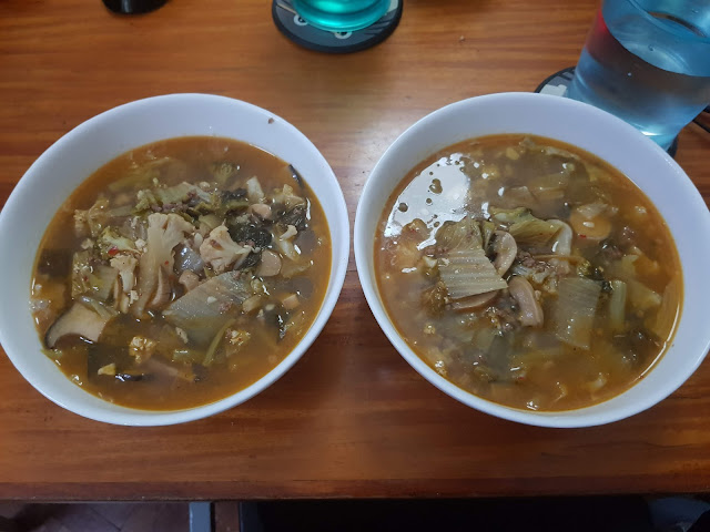 Two Bowls of Kimchi Soup