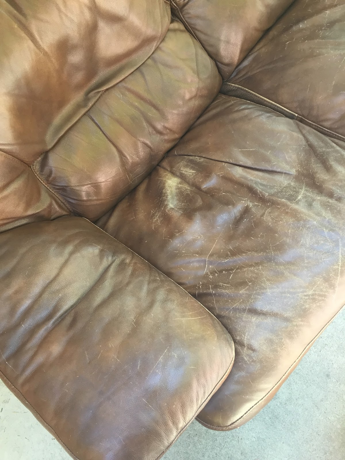 A Very Happy Homemaker Refinish Leather Furniture For Less Than 20