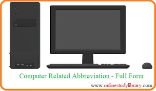 Computer Abbreviation Computer Related Full Form