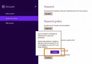 Accesso a Windows 8 e 8.1: come togliere la password 