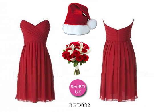 red christmas maternity dress