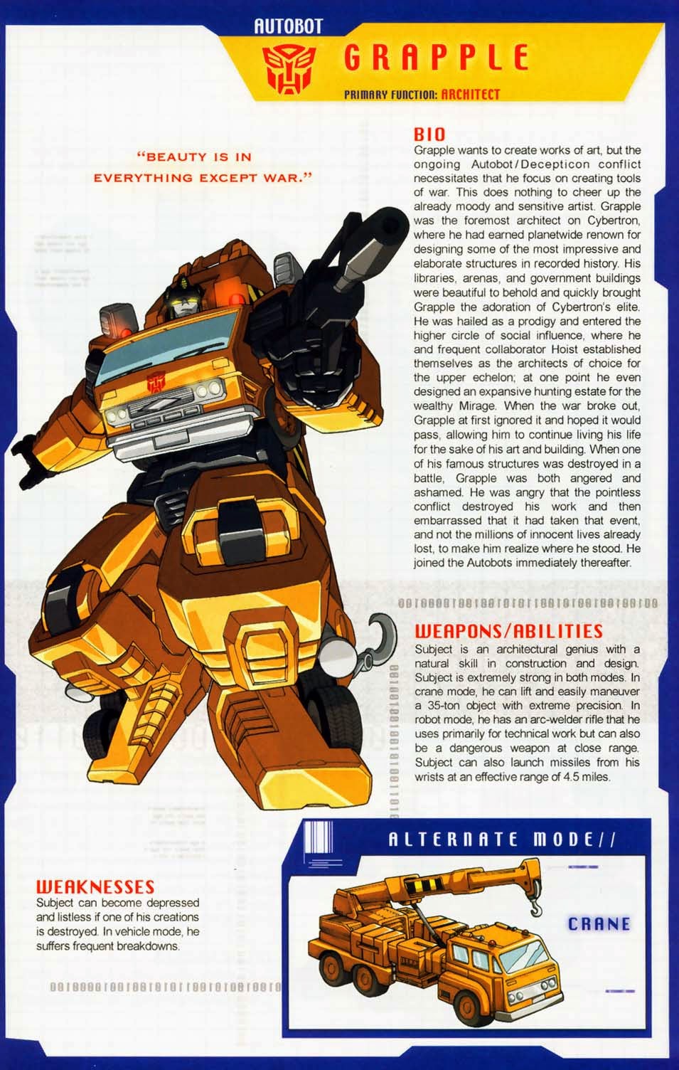 Transformer of the Day Grapple
