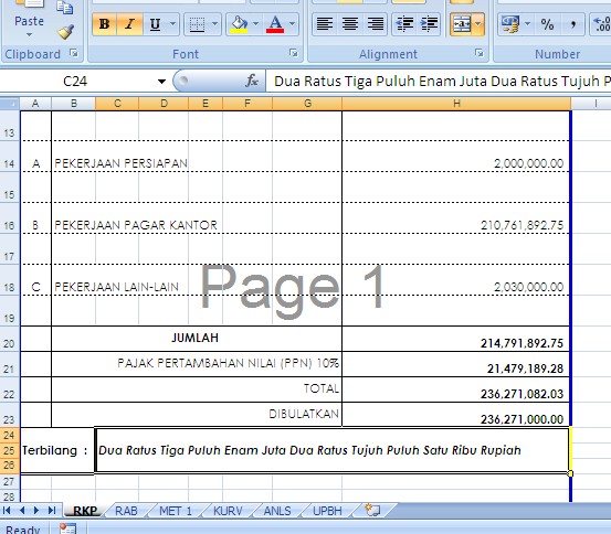 CONTOH RAB PAGAR KANTOR