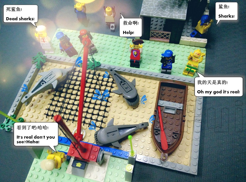 Lego Sharks - Dead sharks!