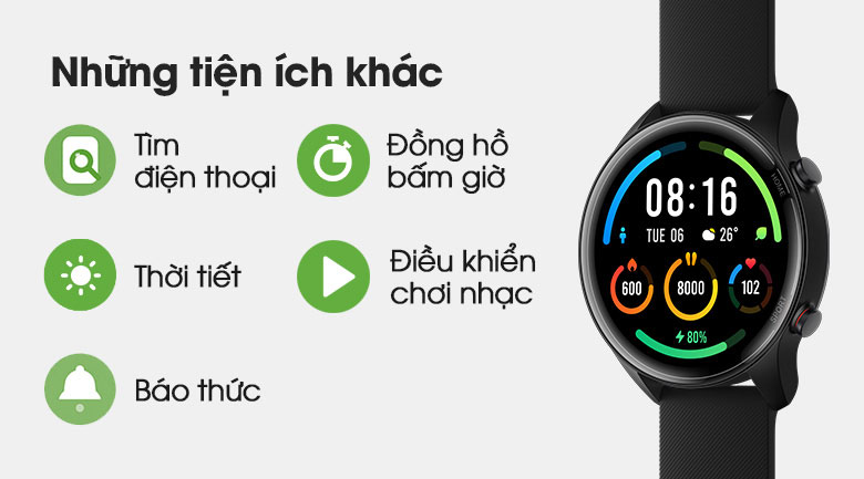 Đồng hồ thông minh Xiaomi Mi Watch BHR4550GL Đen