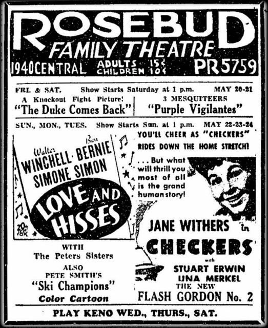 Los Angeles Theatres: Rosebud Theatre
