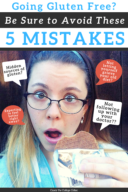 Began eating #glutenfree & now feel worse? Or just wonder what to expect? Here are 5 mistakes to avoid when starting a #glutenfreediet! #celiac
