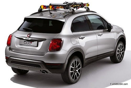 Fiat 500X with Roof Rack