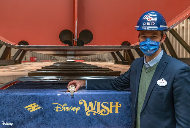 船長米妮親自領航，順利為 Disney Wish 迪士尼郵輪進行龍骨舖設儀式, Disney-Wish-Cruise-ship-keel-laying-with-Captain-Minnie