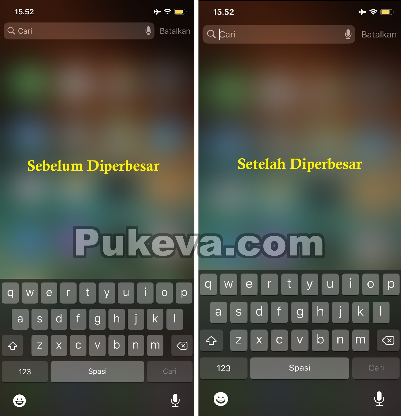 Cara Mudah Memperbesar Ukuran Keyboard Di iPhone