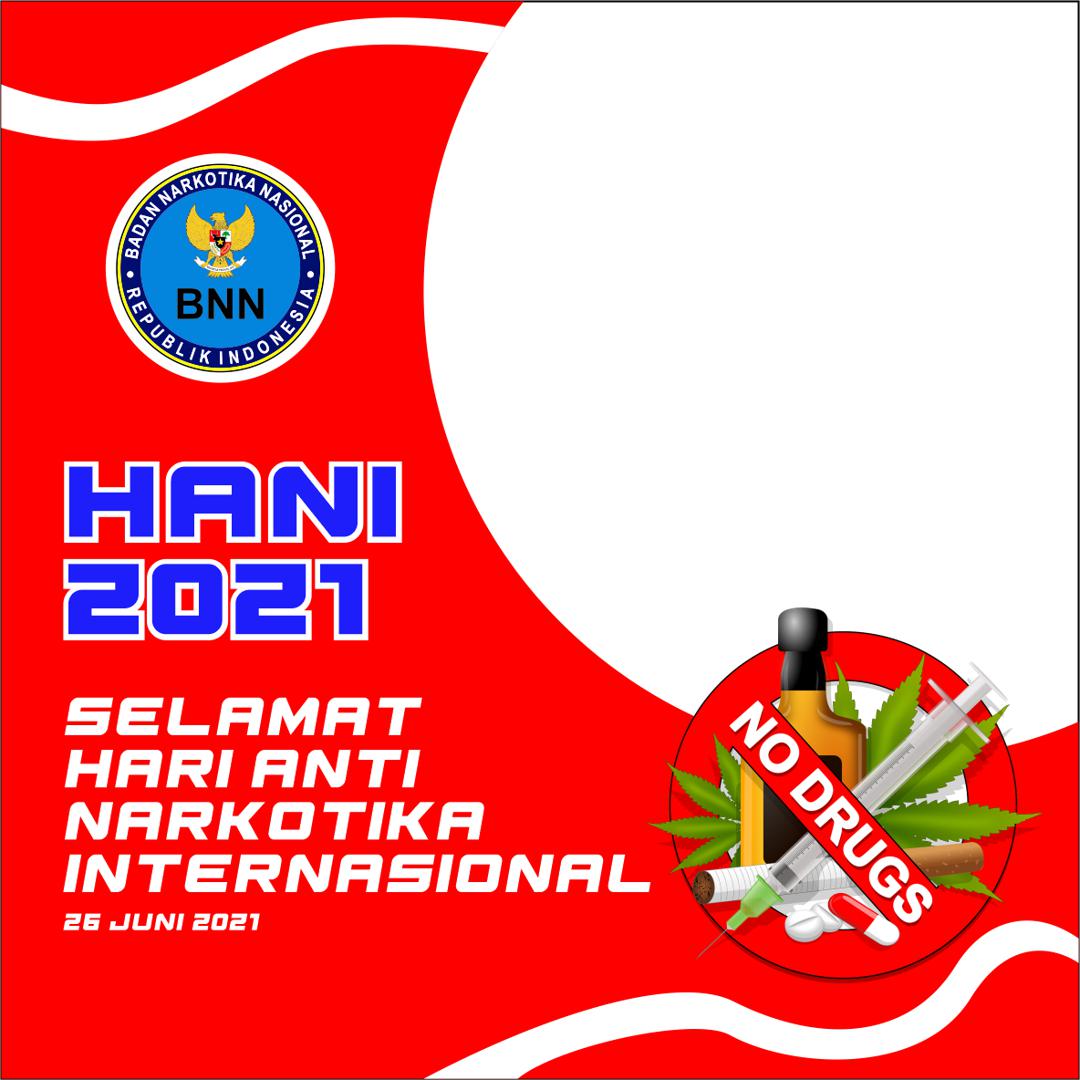 Link Download Background Bingkai Foto Twibbon Ucapan Selamat Hari Anti Narkoba Internasional 2021 - Twibbonize