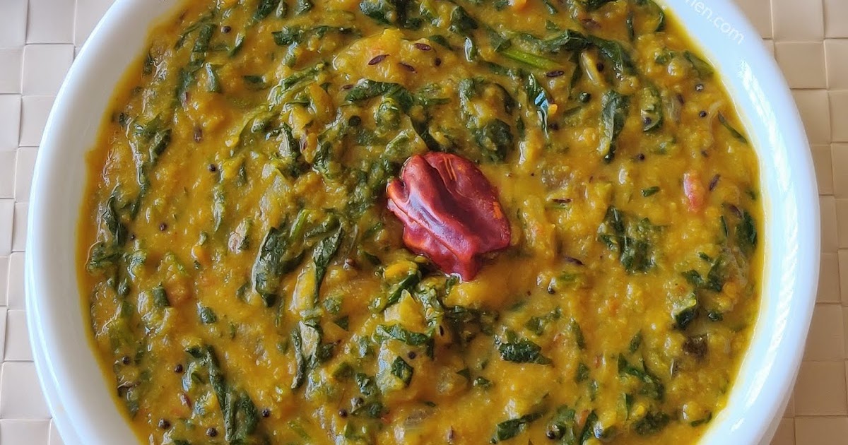 Paruppu keerai kootu recipe Paruppu keerai masiyal keerai