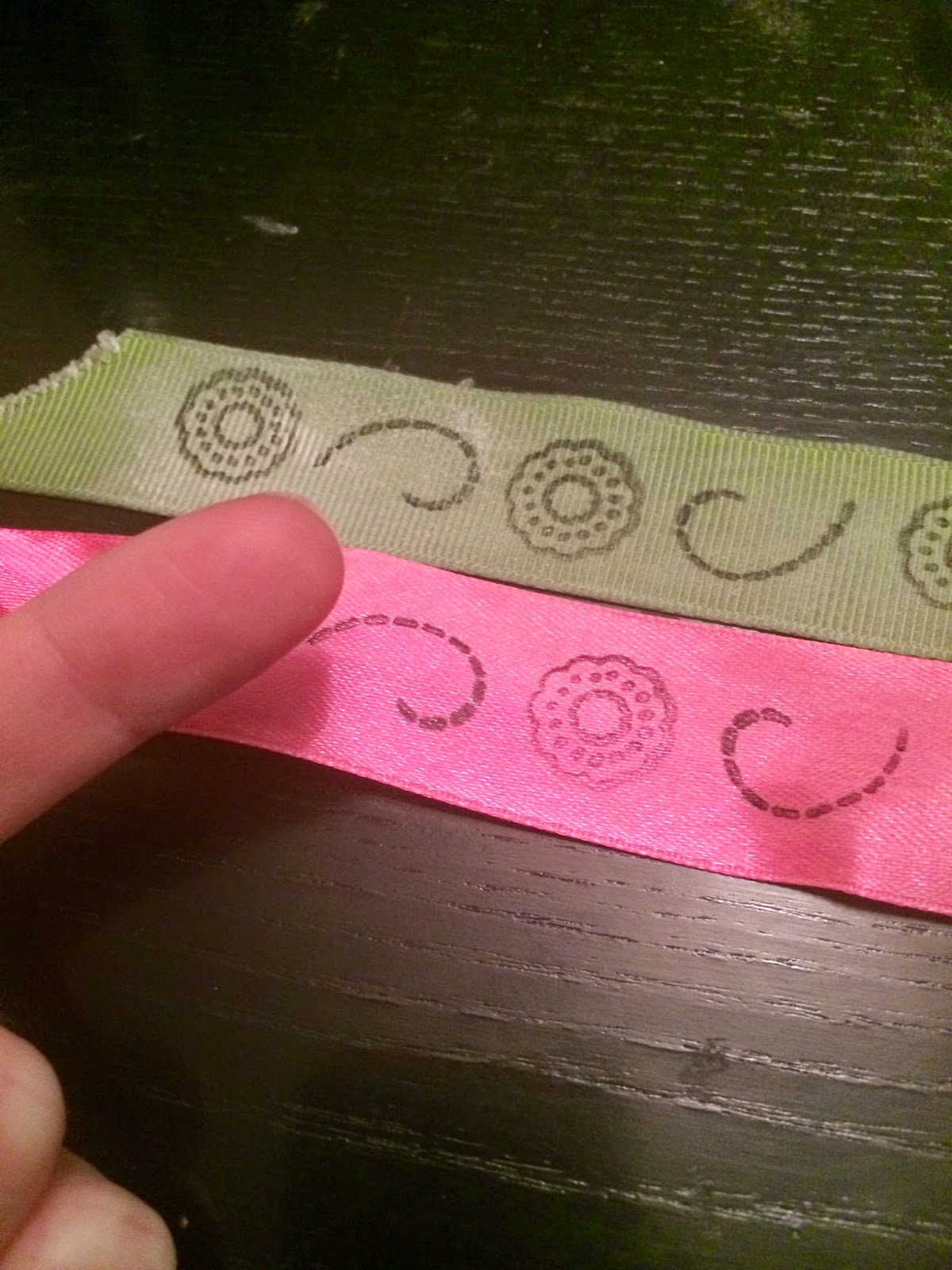 ScraPerfect Stamping On Ribbon Using the Perfect Crafting Pouch