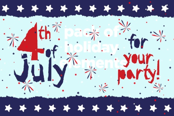 Download 4th July Grunge Pattern Pack PSD Mockup Templates