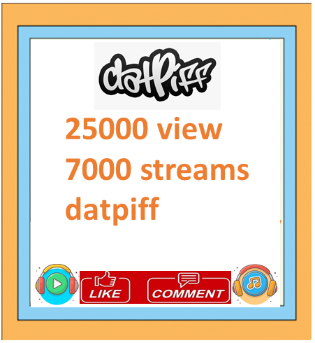 25000 view 7000 streams datpiff