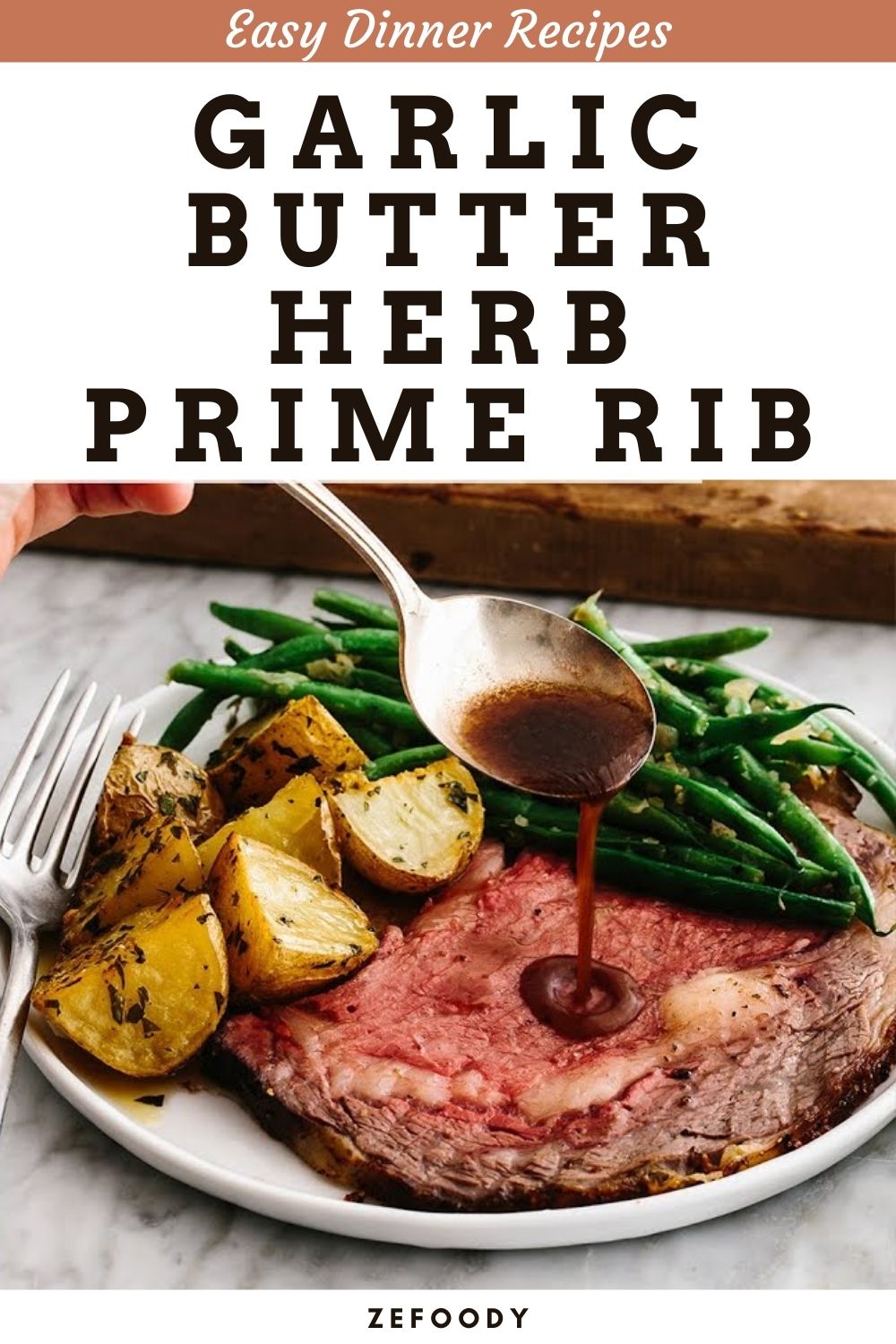 How To Make Garlic Butter Herb Prime Rib recipe Easy Dinner Recipes
